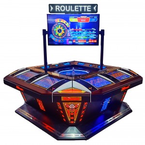 8 players American roulette machine wheel table...